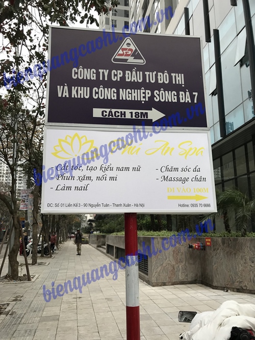 Biển chỉ dẫn spa