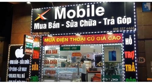 Thi công biển LED cửa hàng bán và sửa chữa điện thoại