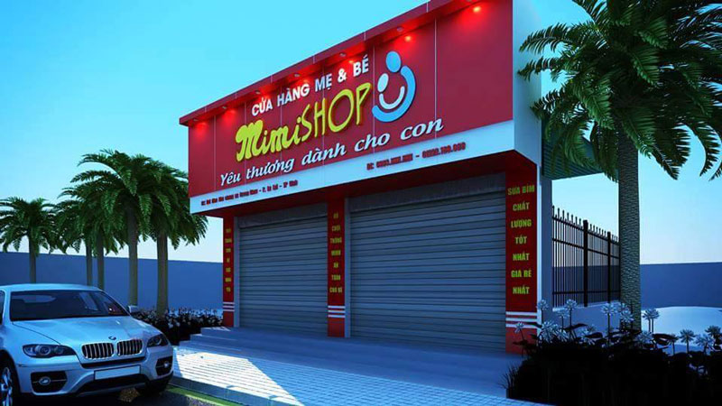 mau bien quang cao sieu thi me va be