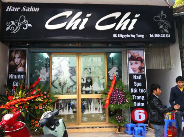 Mẫu biển quảng cáo cửa hàng làm tóc nail