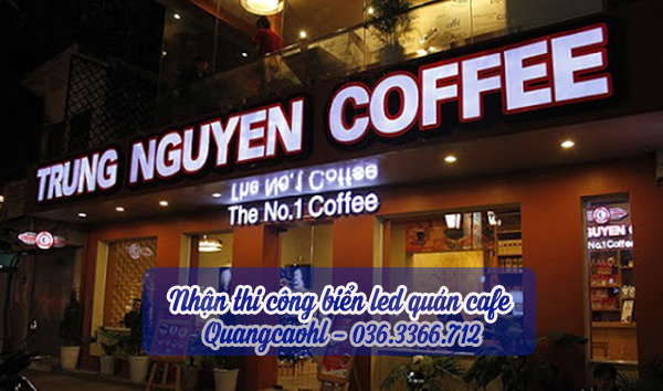  Bảng hiệu alu café chữ nổi đẹp