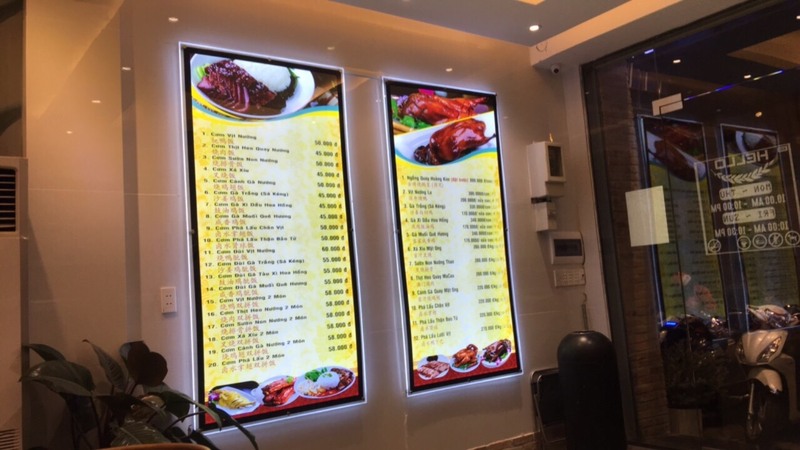 biển hộp đèn led