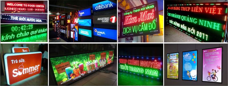 biển quảng cáo hộp đèn led