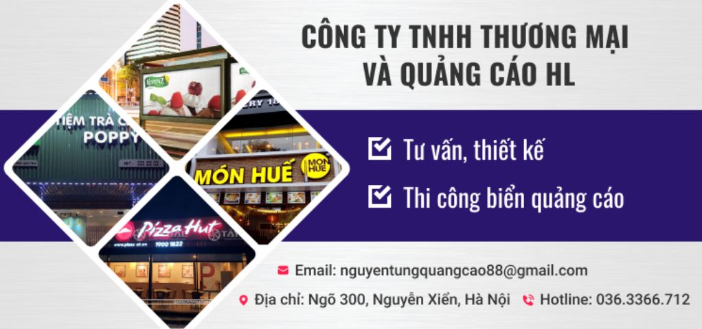Biển quảng cáo TUẤN MAI là đơn vị thi công biển quảng cáo uy tín