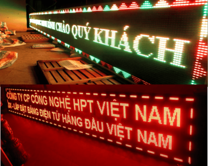 biển led ma trận 3 màu
