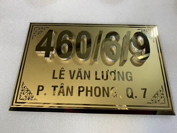 biển số nhà chữ nổi inox