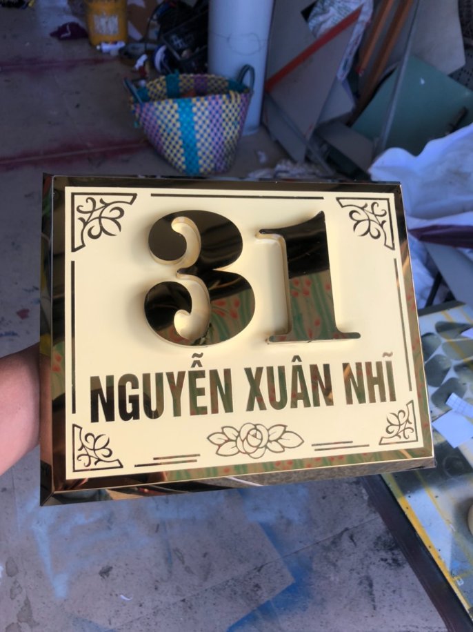 biển số nhà chữ nổi