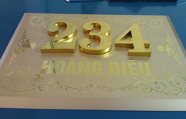 biển số nhà chữ nổi