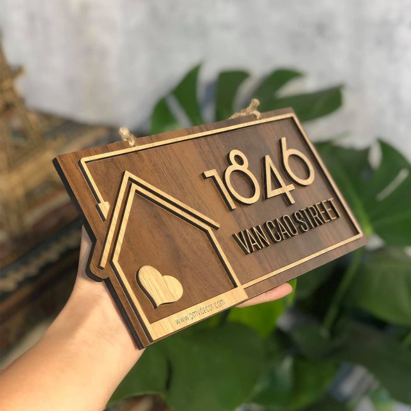 biển số nhà chữ nổi