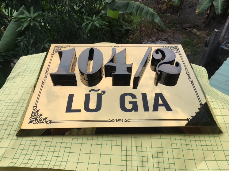 biển số nhà chữ nổi