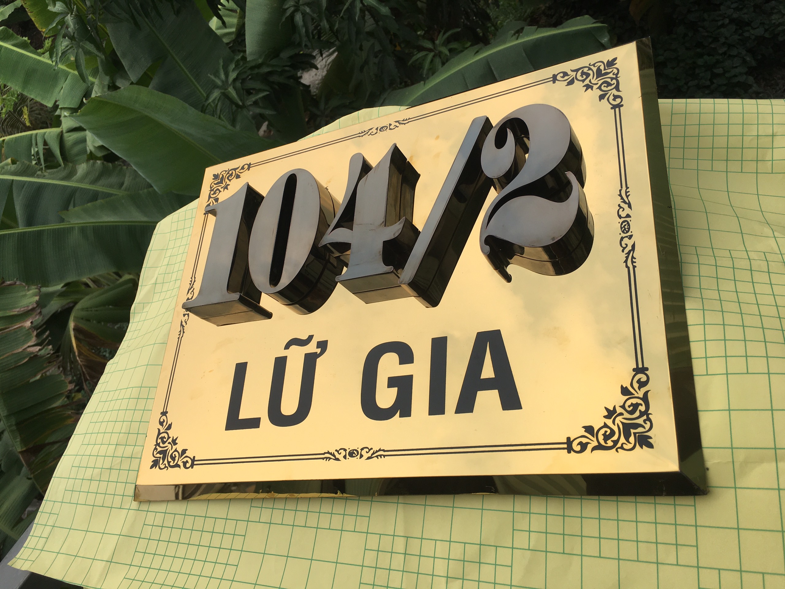 Biển số nhà chữ nổi bằng inox