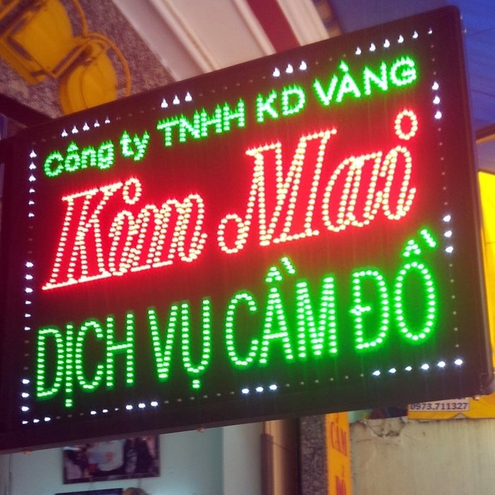 biển led nhấp nháy