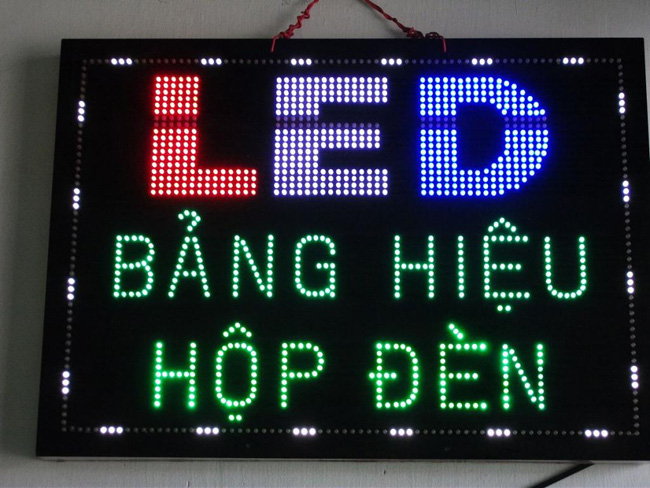biển đèn led nhấp nháy