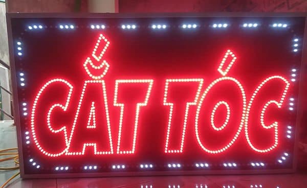 biển led cắt tóc