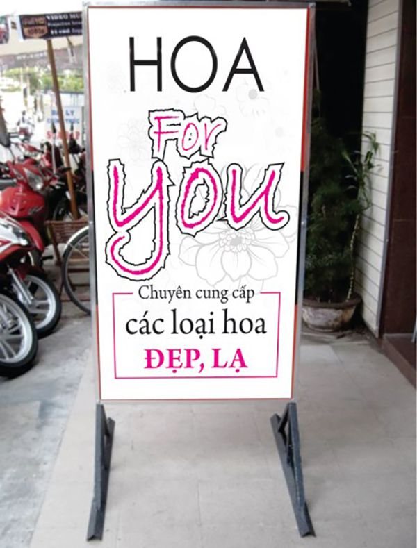 biển quảng cáo đứng
