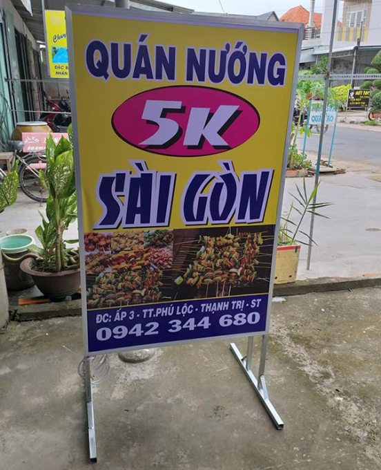 biển hiệu đứng in bạt