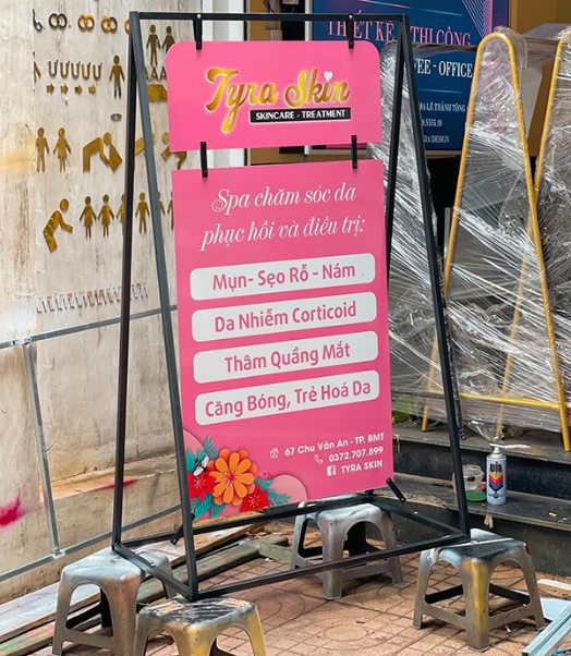 mẫu biển quảng cáo in bạt spa