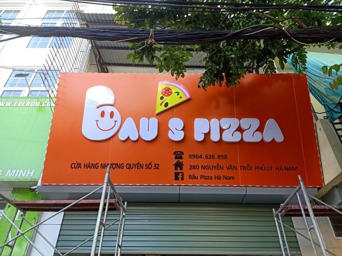 biển quảng cáo quán ăn vặt