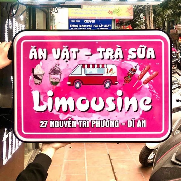 mẫu biển quảng cáo đồ ăn vặt