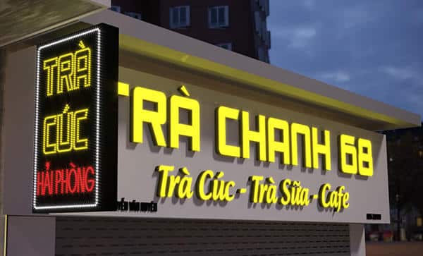 biển quảng cáo ăn vặt