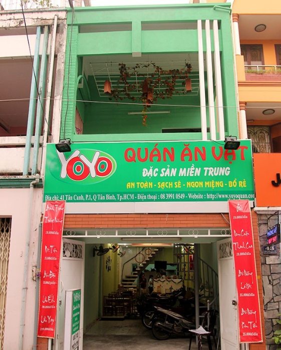 biển quảng cáo đồ ăn vặt