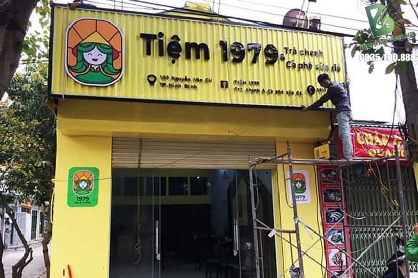 biển quảng cáo ăn vặt