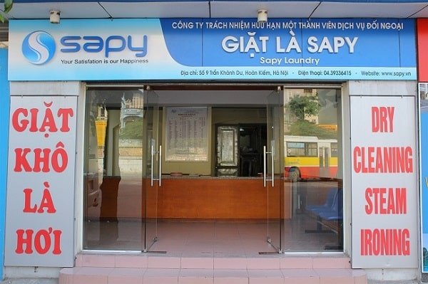 biển quảng cáo giặt là