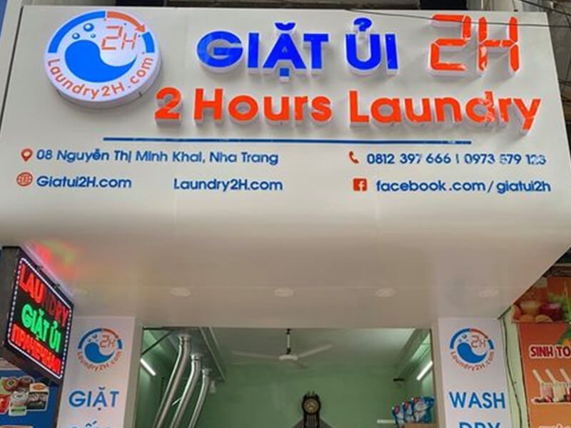 biển hiệu quảng cáo cho cửa hàng giặt là
