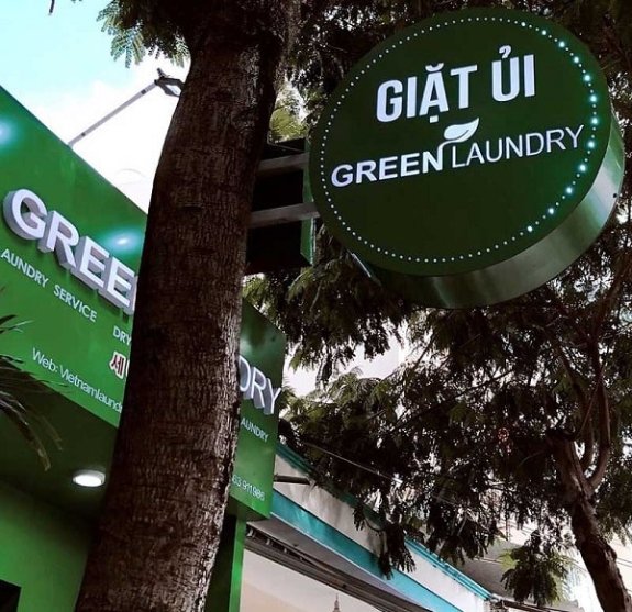 biển quảng cáo giặt là