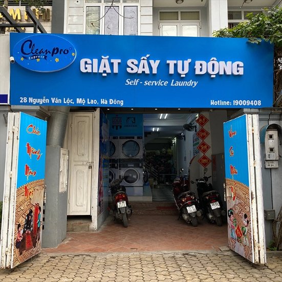 biển quảng cáo giặt là