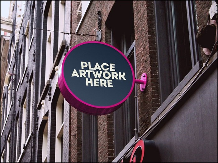 biển vẫy hình tròn