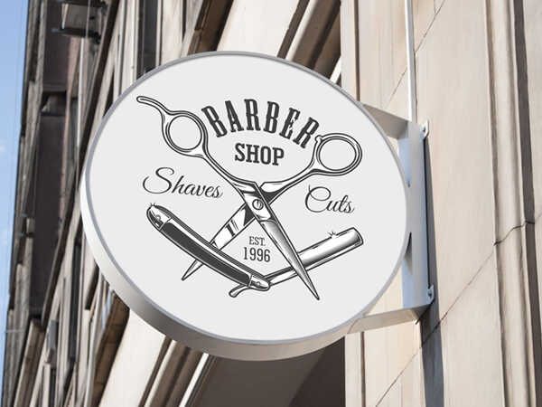 biển hiệu hình tròn