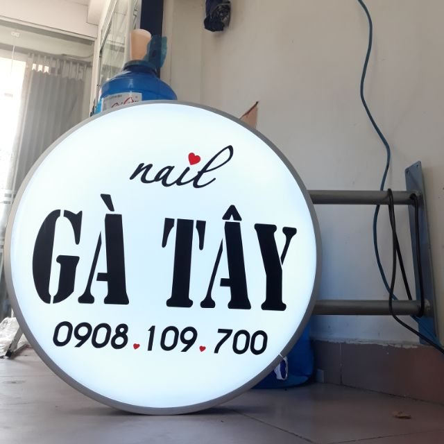 biển hiệu hình tròn