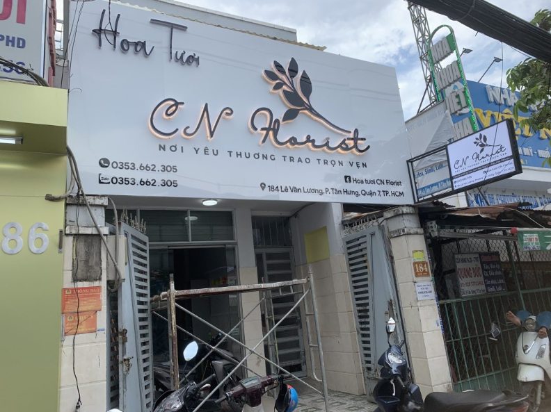 biển quảng cáo cho shop hoa tươi