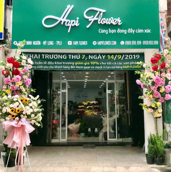 biển quảng cáo hoa tươi