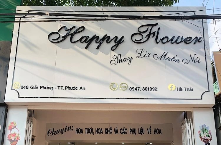 biển quảng cáo cho shop hoa tươi
