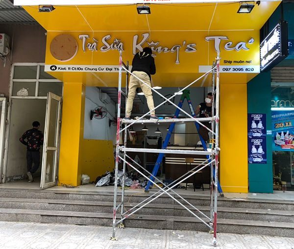 mẫu biển quảng cáo cho quán trà sữa đẹp