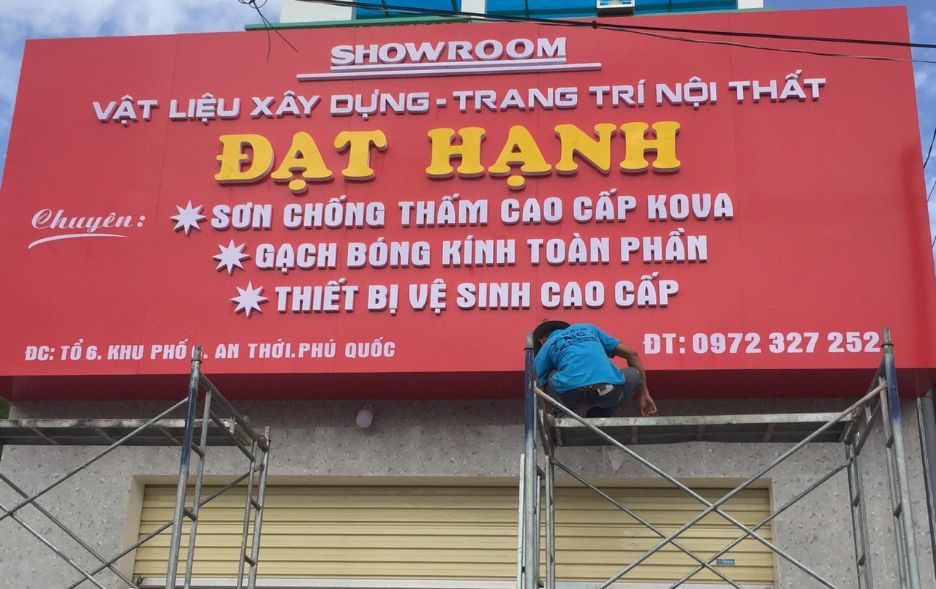 biển hiệu cho công ty xây dựng