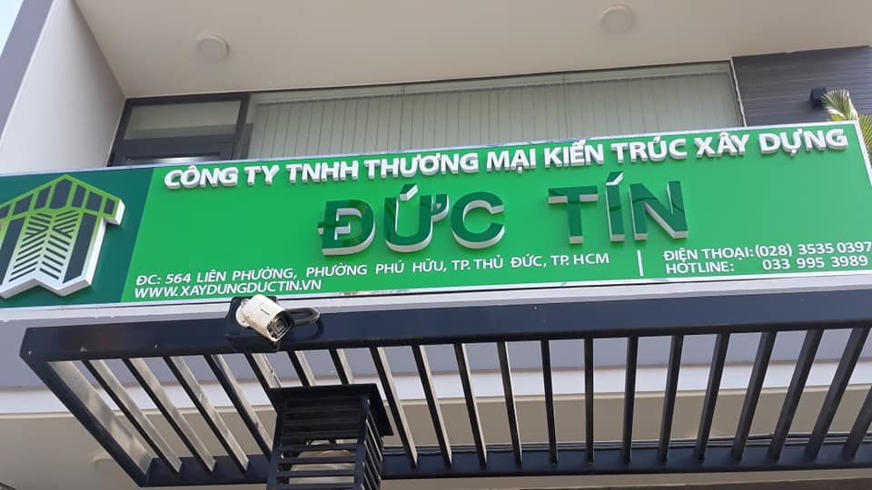 biển hiệu cho công ty xây dựng