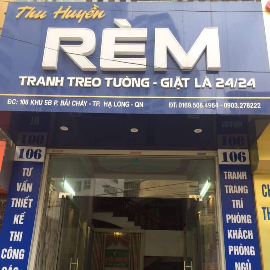 biển quảng cáo cho cửa hàng kinh doanh rèm cửa